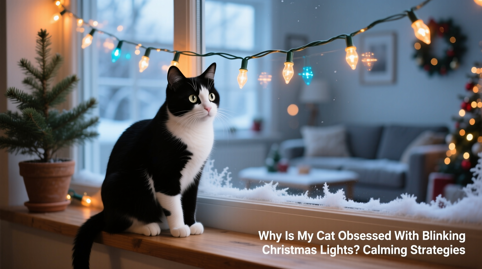 why is my cat obsessed with blinking christmas lights calming strategies