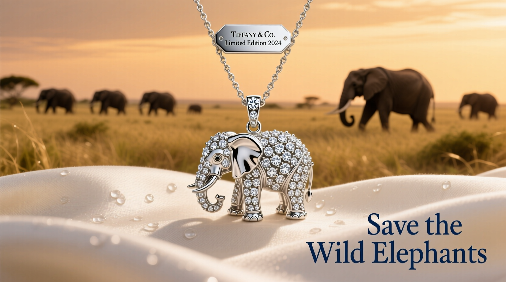 tiffany save the wild elephants