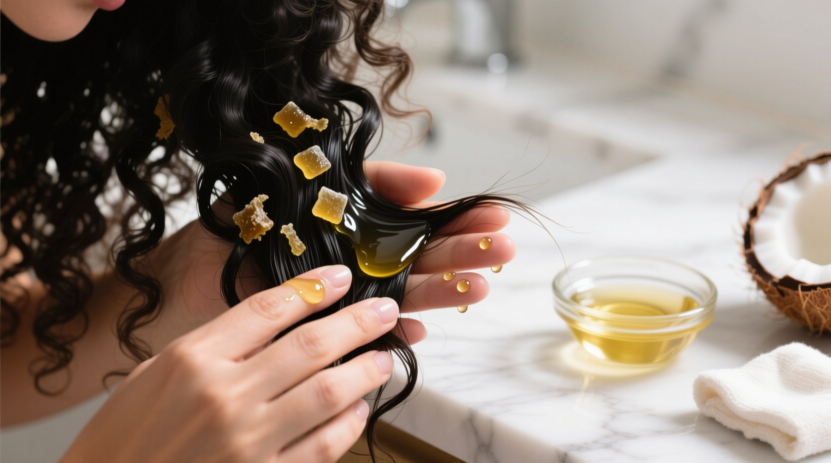 eco friendly cleaning tips remove gum from hair naturally