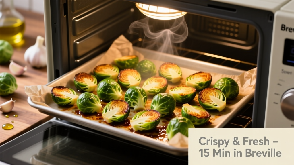Crispy Brussels Sprouts in Breville Smart Oven