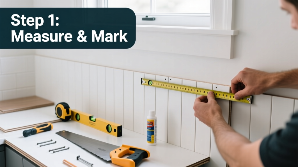 How to Install Beadboard Paneling in a Bathroom or Kitchen