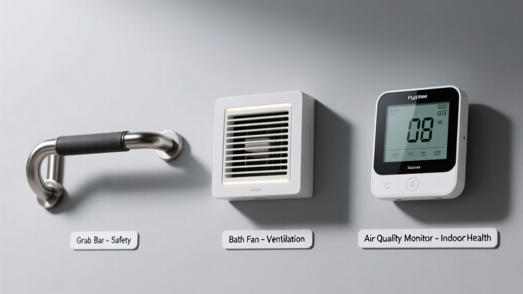 Grab Bar vs Bath Fan: Safety vs Air Quality