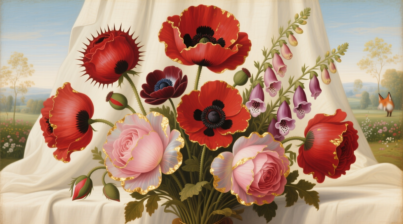 red flowers not roses
