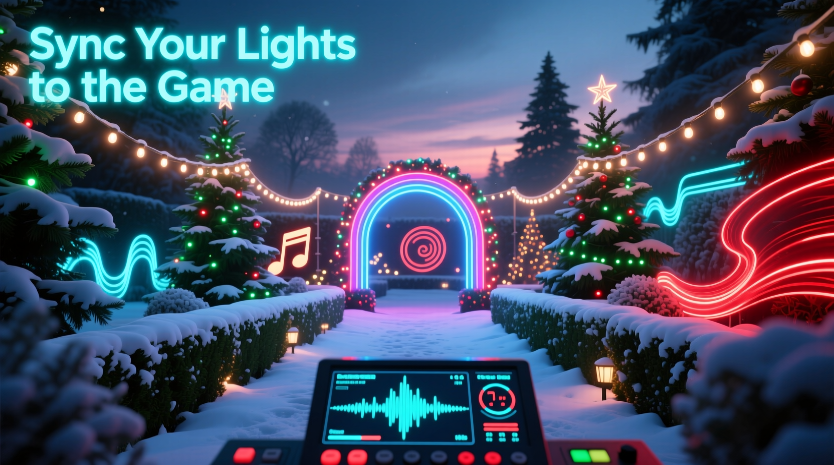 how to set up a christmas light show synchronized to gaming soundtracks