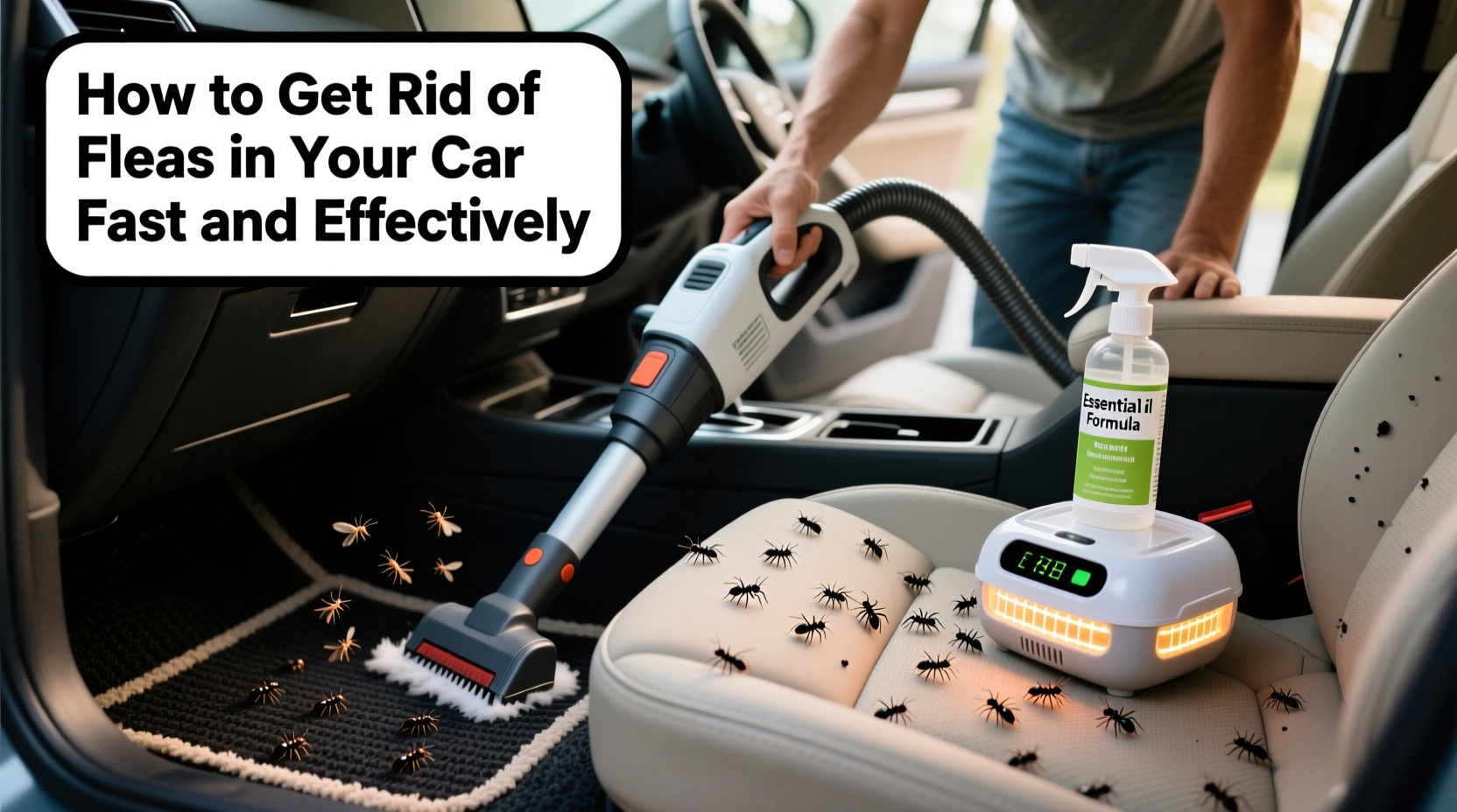 how do i get rid of fleas in my car