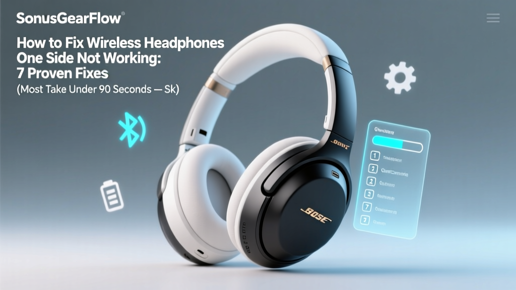 How To Fix Wireless Headphones One Side Not Working (2026)