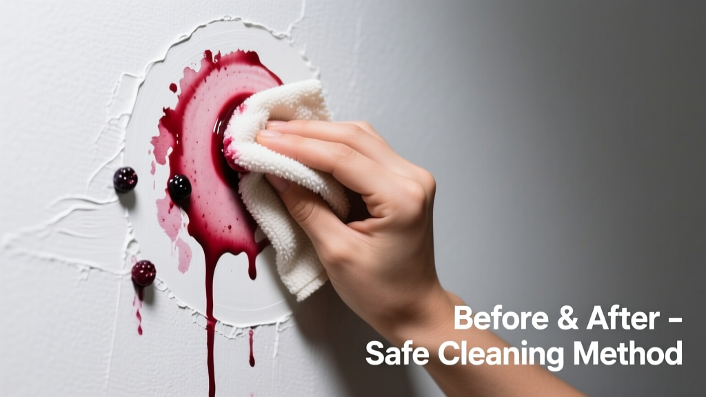 How to Remove Berry Juice from Painted Walls Safely