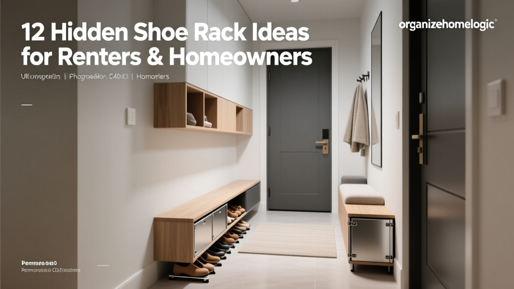 12 Hidden Shoe Rack Ideas for Renters & Homeowners