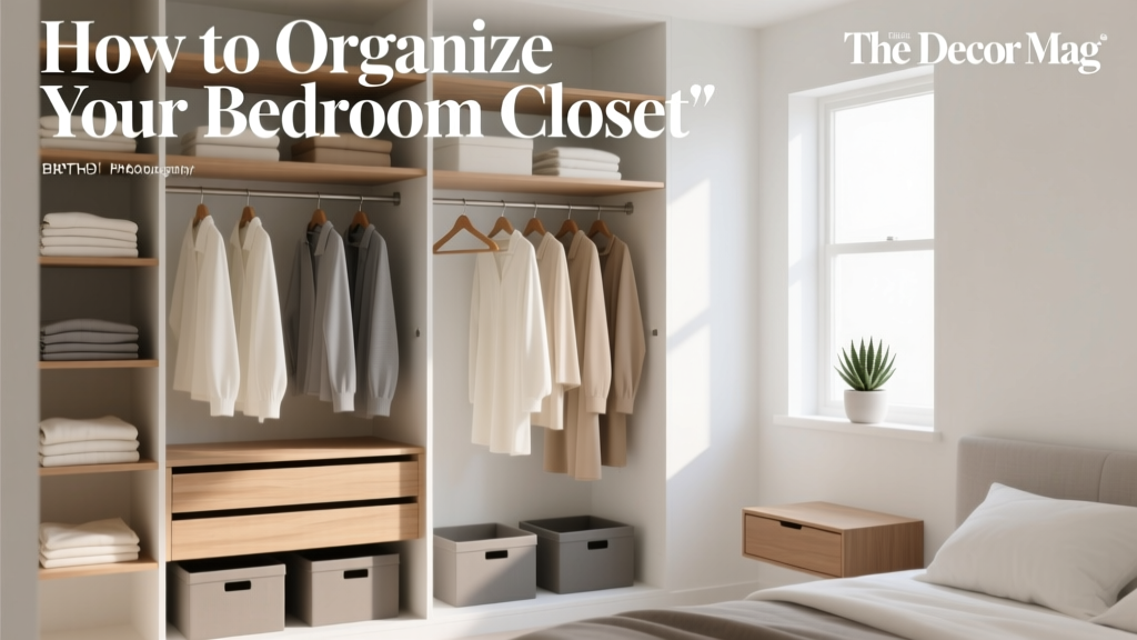 How to Organize Your Bedroom Closet - The Decor Mag