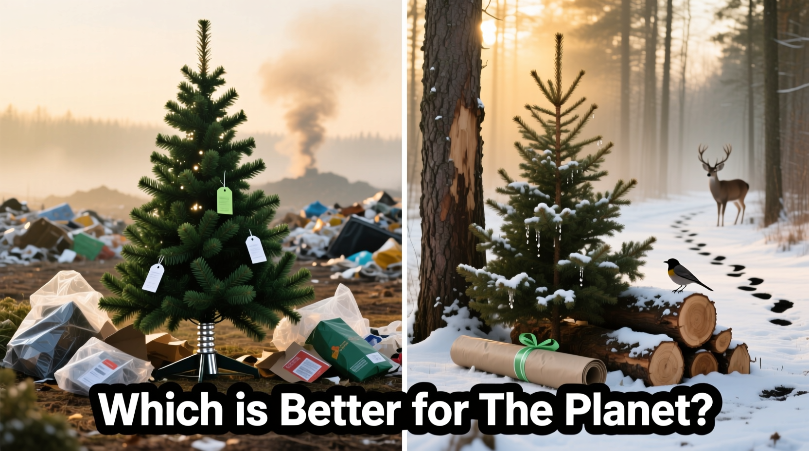 artificial vs real christmas trees which is actually better for the environment