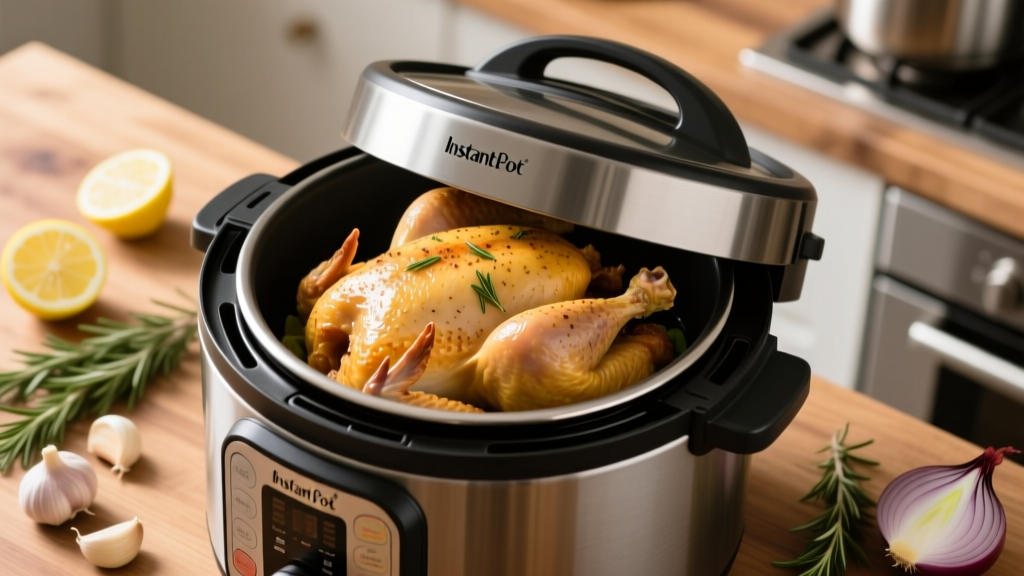 Whole Chicken in Instant Pot + Air Fryer Lid