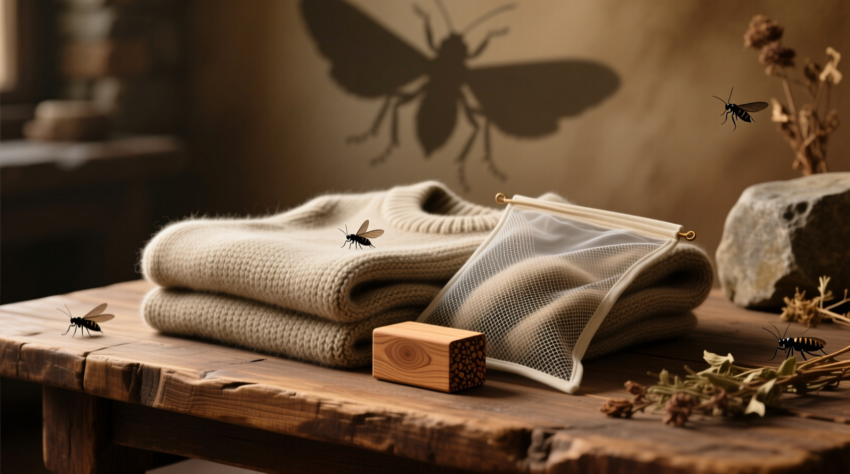 cedar blocks and wool sweaters safe or risky