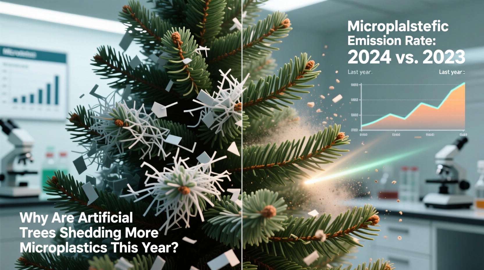 why does my artificial tree shed more microplastics this year than last