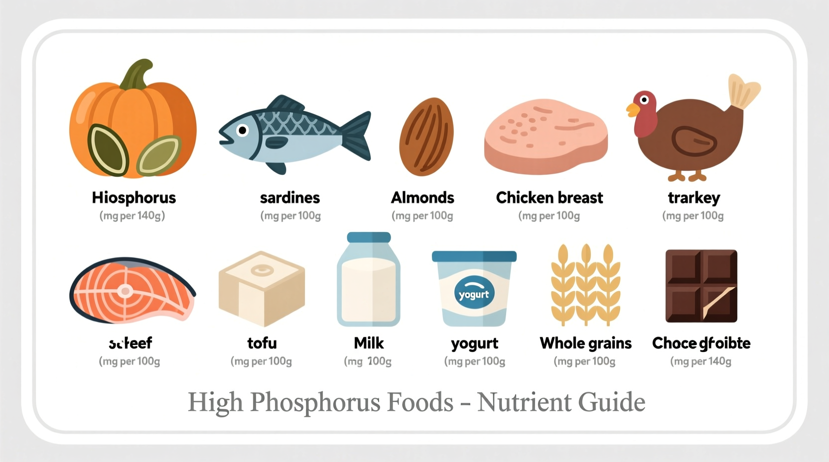 what foods have high phosphorus