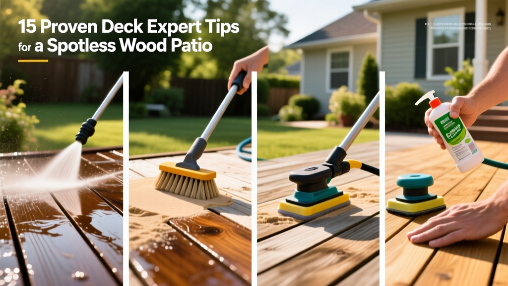 15 Proven Deck Expert Tips for a Spotless Wood Patio
