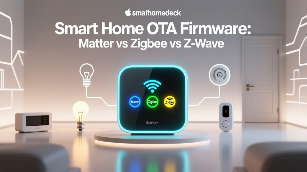 Smart Home OTA Firmware: Matter vs Zigbee vs Z-Wave
