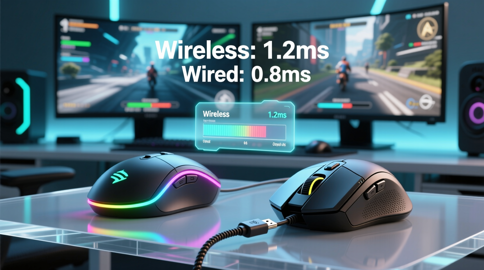 wireless gaming mouse vs wired which has less input lag in 2025