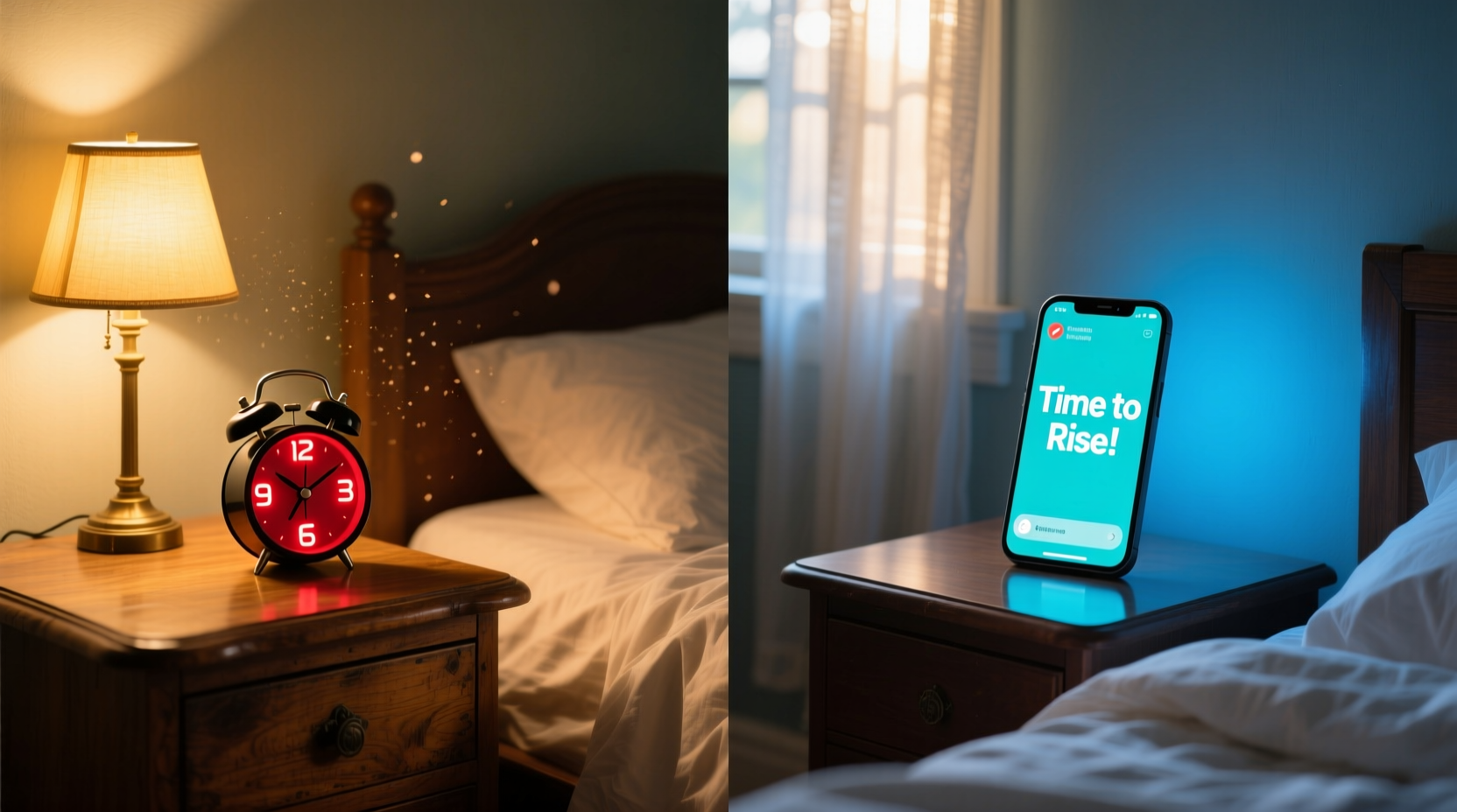 analog alarm clock vs phone alarm which helps you wake up feeling less groggy