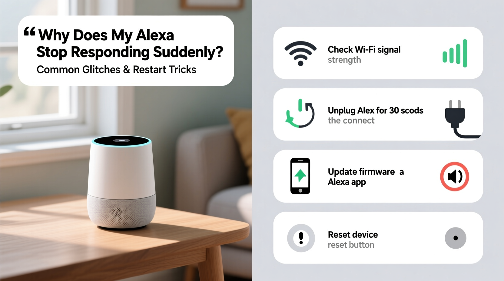 why does my alexa stop responding suddenly common glitches and restart tricks