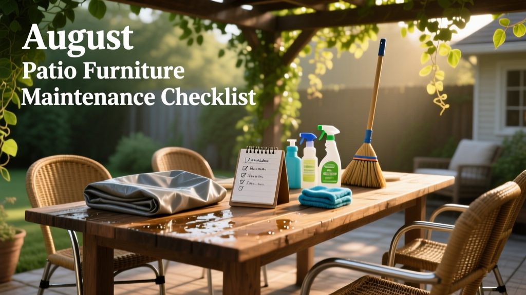 August Patio Furniture Cleaning & Maintenance Checklist