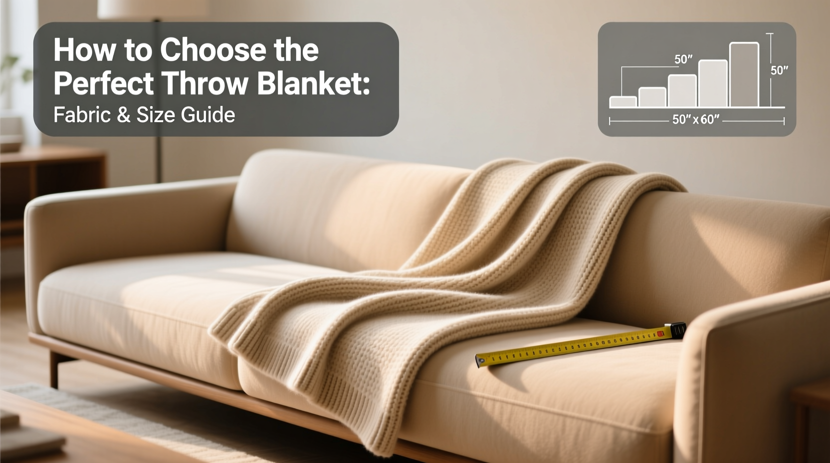 how to choose the perfect throw blanket for your couch based on fabric and size