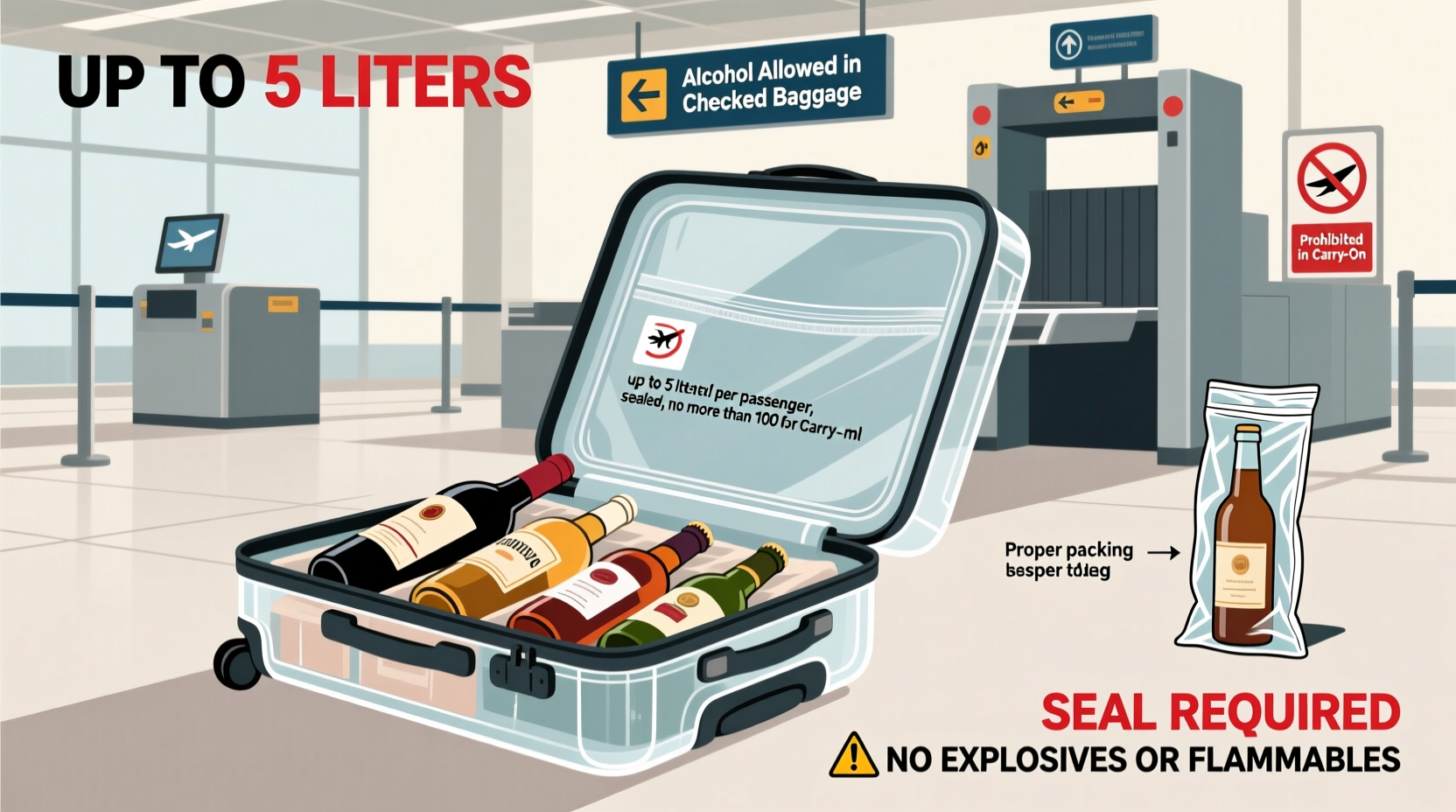 Can You Bring Alcohol On A Plane In Checked Luggage Rules Explained