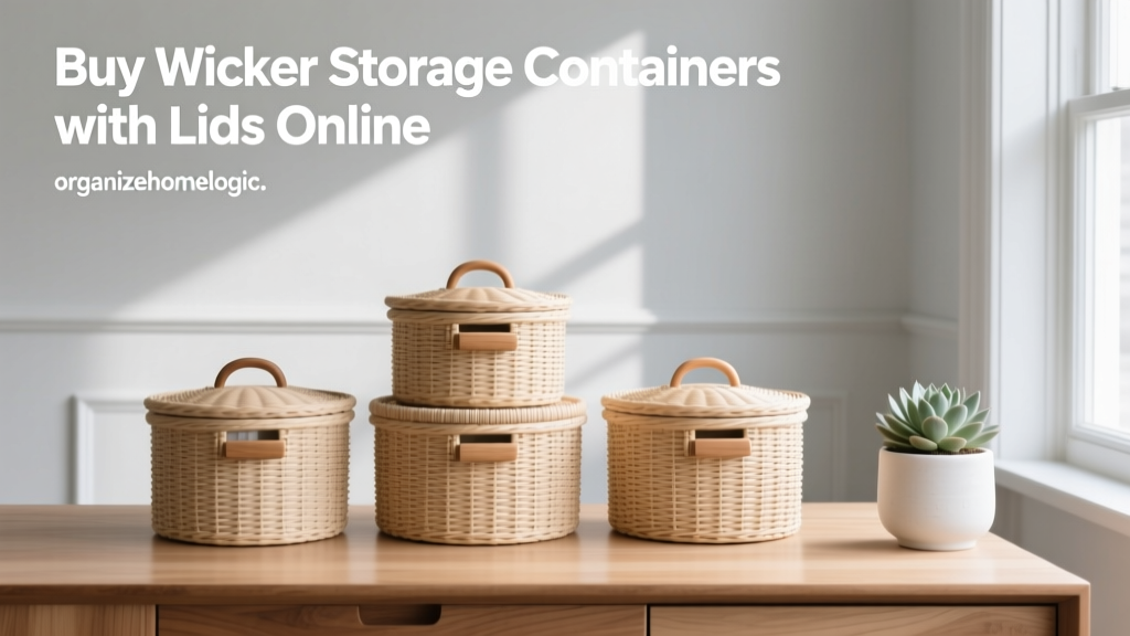 Buy Wicker Storage Containers with Lids Online