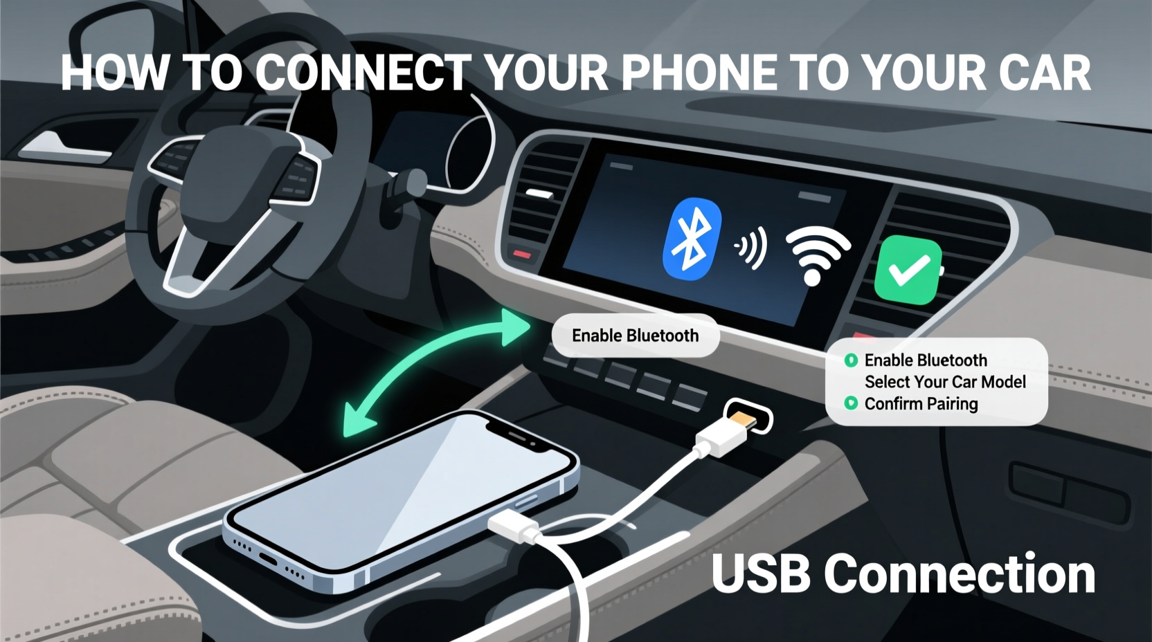 how to connect your phone with your car