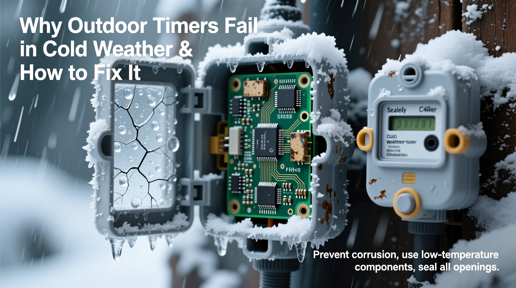 why does my outdoor light timer fail in cold weather and how to fix it