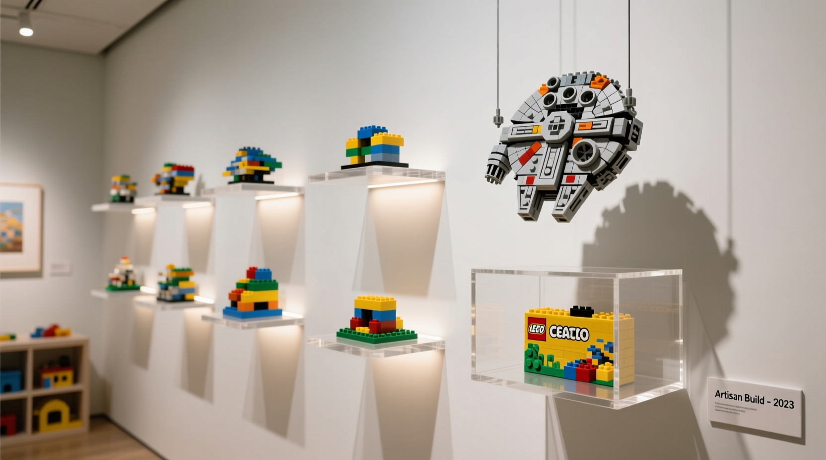 creative ways to display lego sets without looking like a playroom