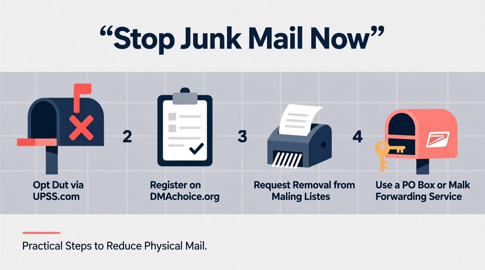 how to stop junk mail from filling your physical mailbox practical steps