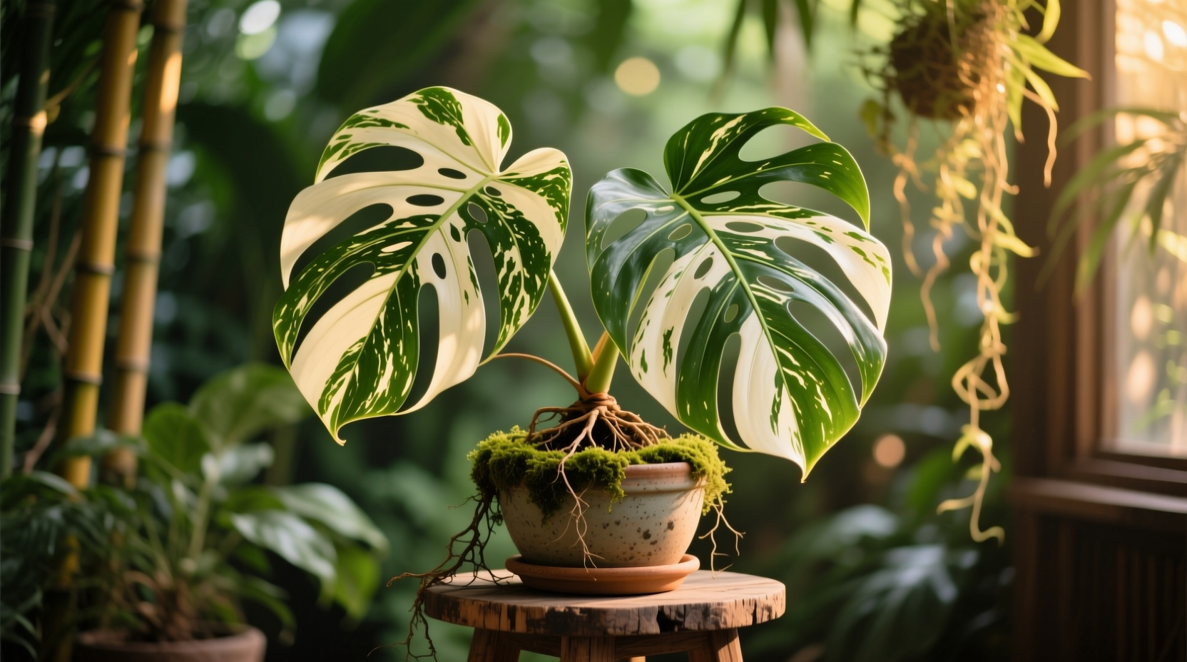 variegated monstera lechleriana mature