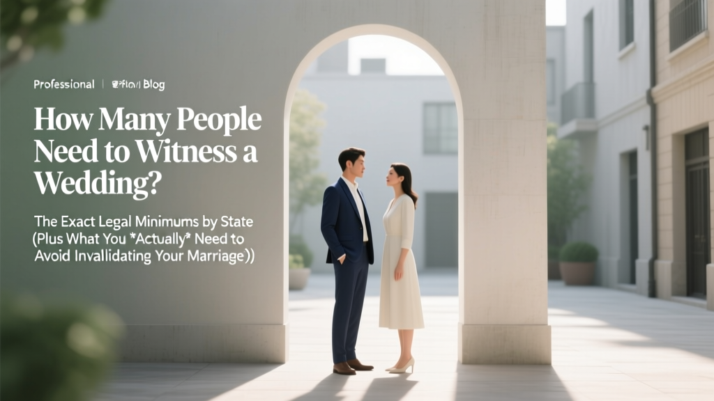 Wedding Witness Requirements by State (2026)