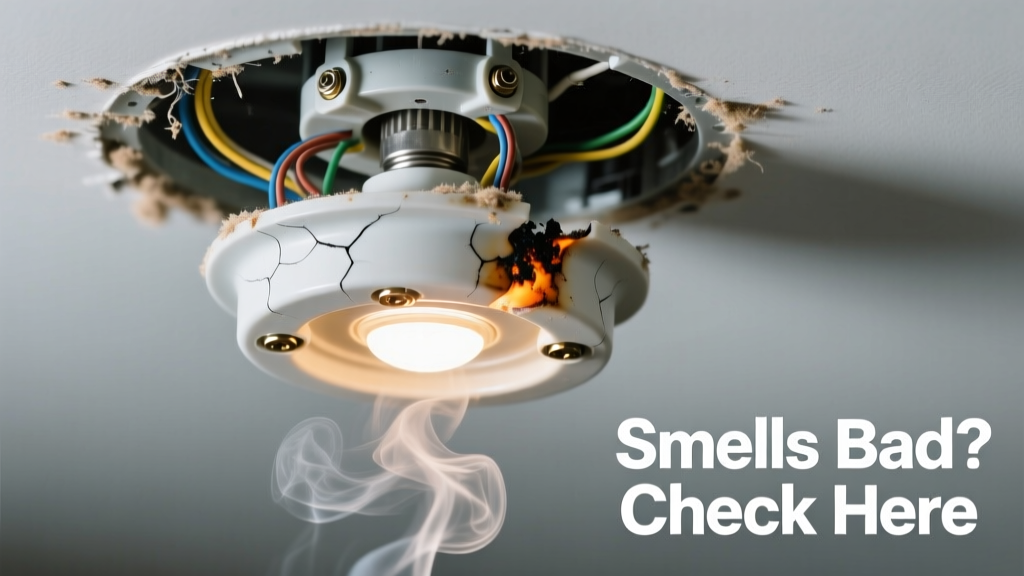 Loose Light Fixture Smells Bad: Quick Diagnosis