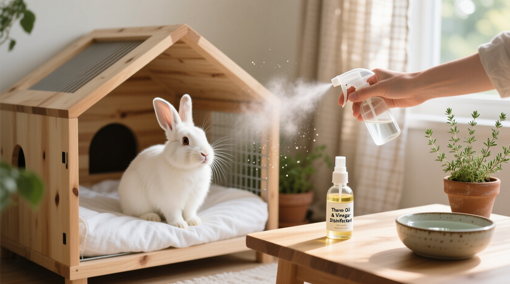 eco friendly rabbit crate cleaning
