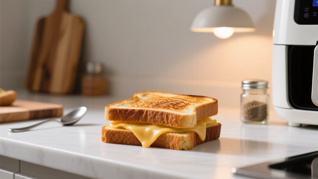 Air Fryer ‘Crisp-Edge’ Grilled Cheese Sandwich: 3-Cheese ...