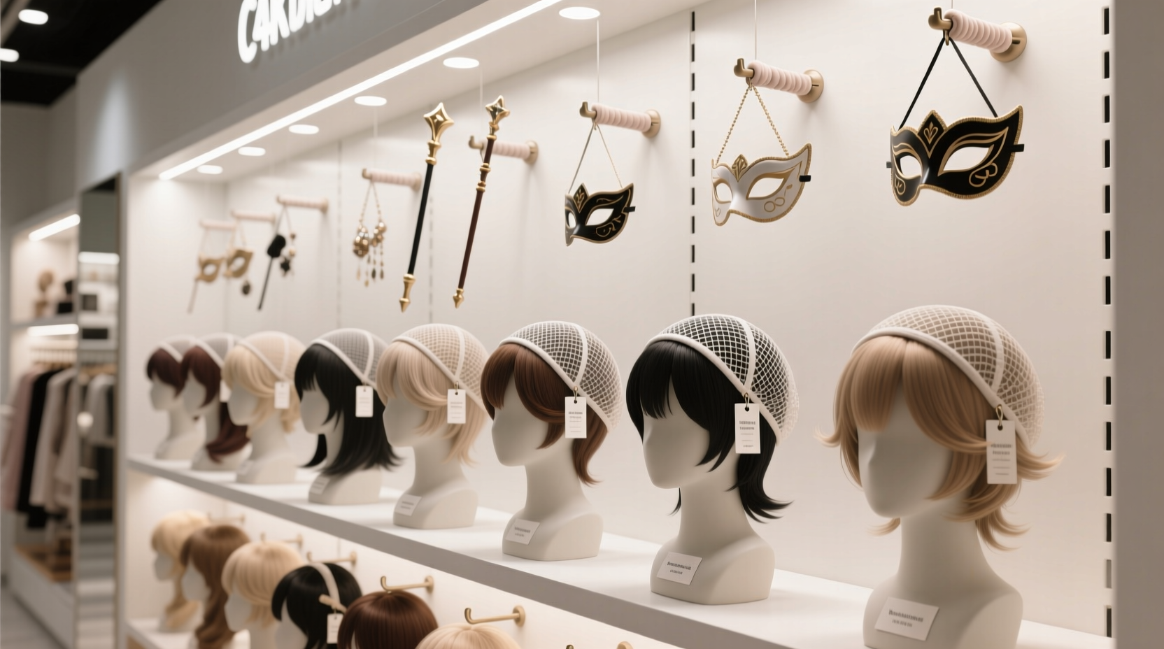 cosplay wig prop closet organization