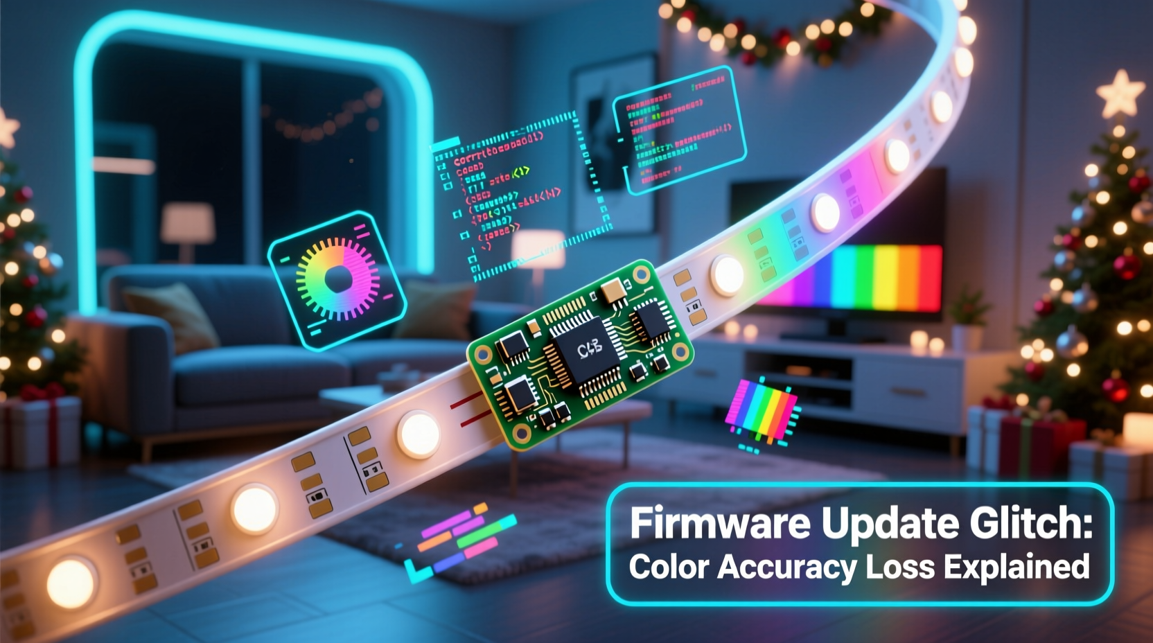 why do some smart christmas lights lose color accuracy after firmware updates