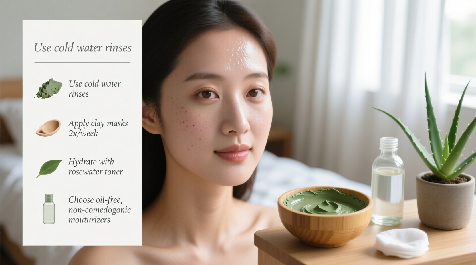 why does my face look oily by midday and how to control shine naturally