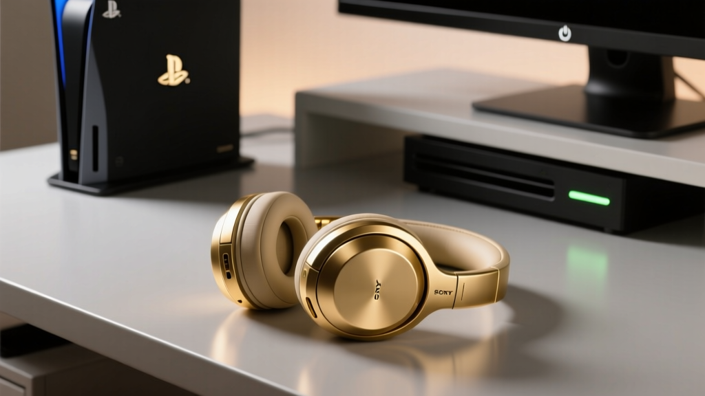 Sony Gold Wireless Headphones PS4 Setup Guide