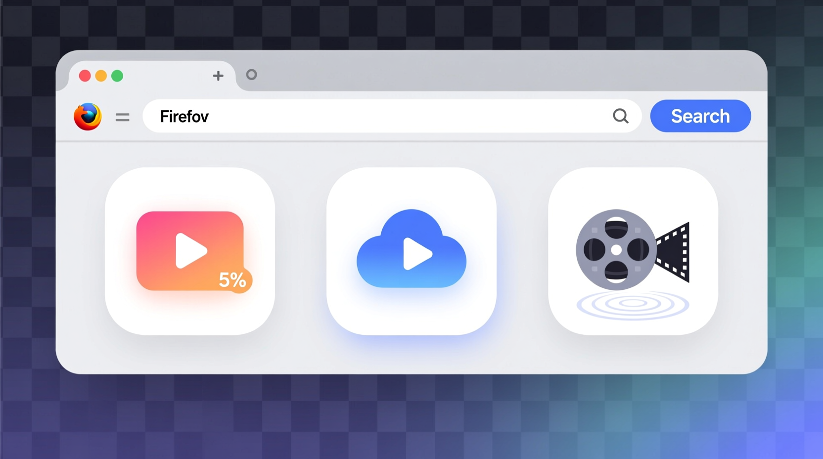 three video related firefox quick searches