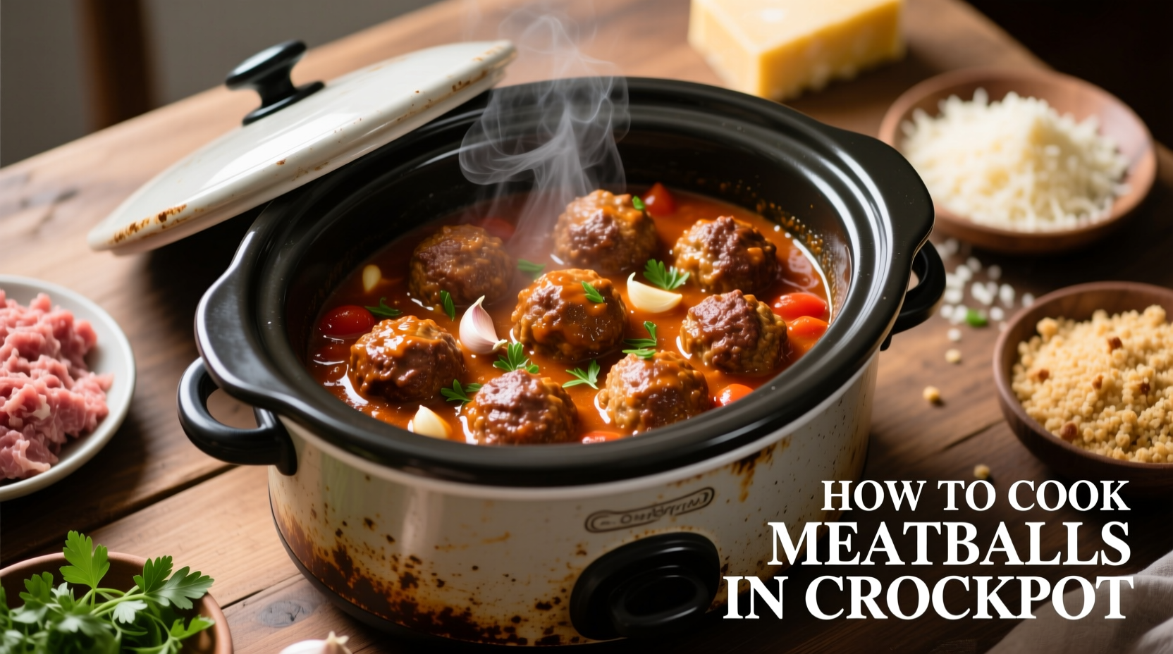 how to cook meatballs in crockpot