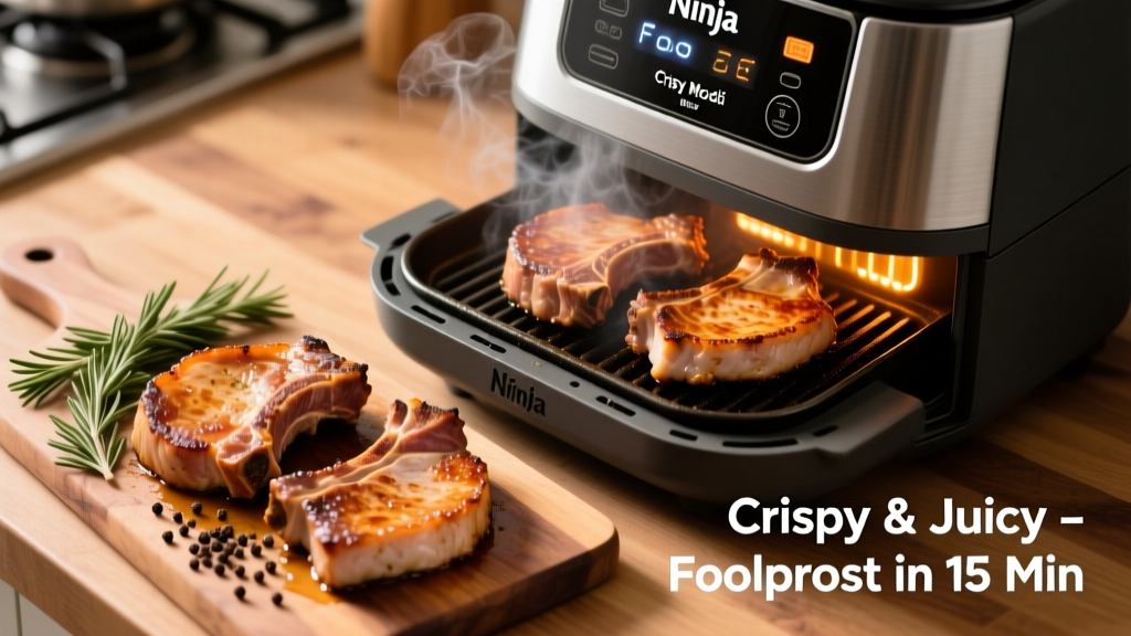 Grill Pork Chops in Ninja Foodi: Crispy, Juicy & Foolproof