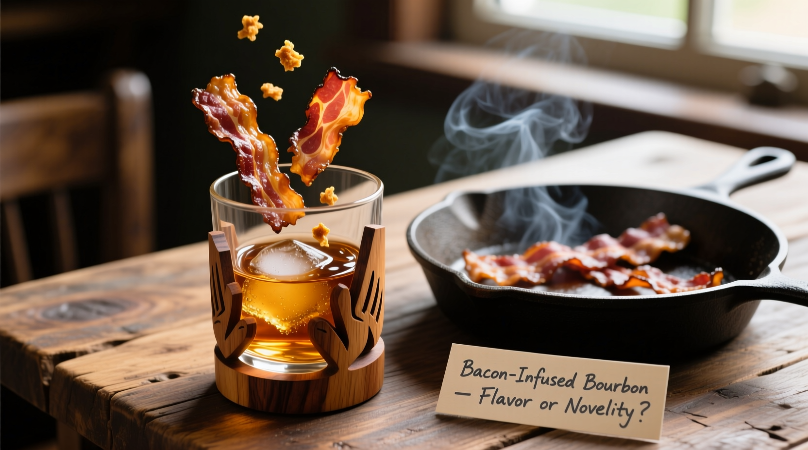 bacon-infused bourbon does it add flavor or just novelty