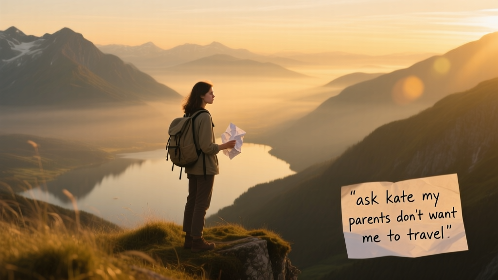 Ask Kate: My Parents Don’t Want Me to Travel — A Realistic, Empathetic Guide for Young Adults