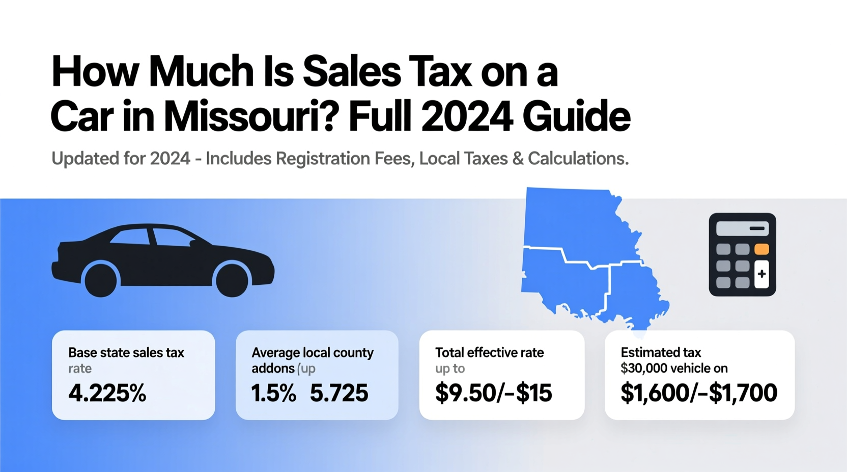 how much is sales tax on a car in missouri