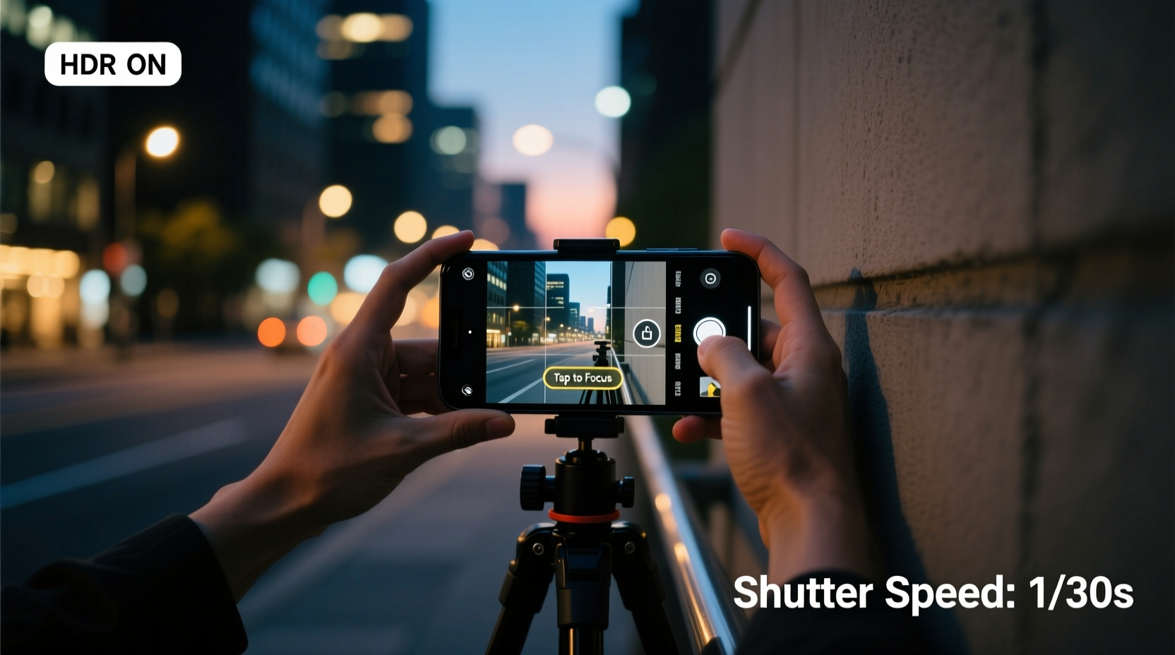 tips for taking sharp photos at night with your smartphone without a tripod
