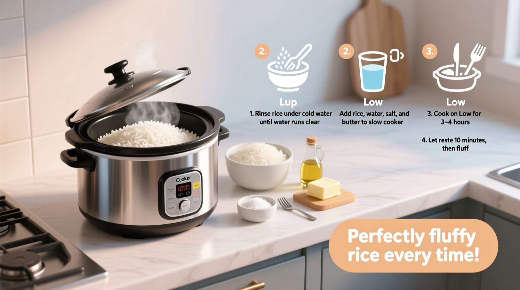 how to cook rice with a slow cooker