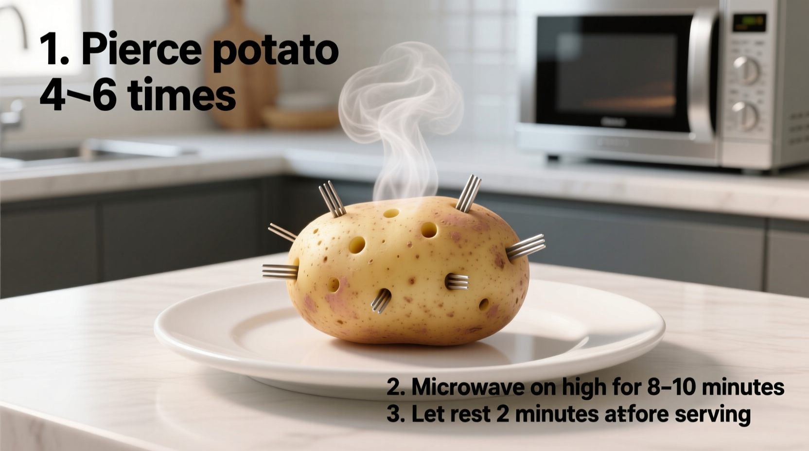 How to Microwave a Potato Perfectly in 7 Minutes