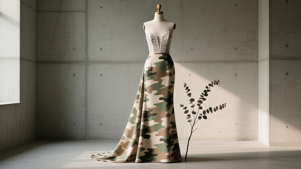 A Touch of Camo Wedding Dresses: 2026 Trend